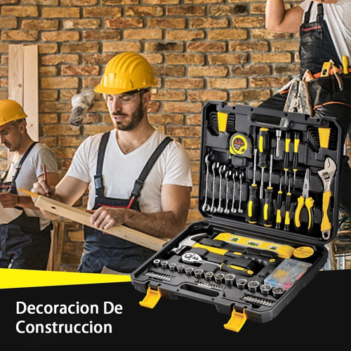 Goxawee® 108pzs Juego De Herramientas Mecánicas Desarmadores Kit Combinadas para automóvil
