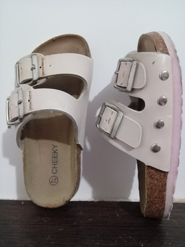 Sandalias De Nena Marca Cheeky  Talle 27 Color Rosa Hebillas