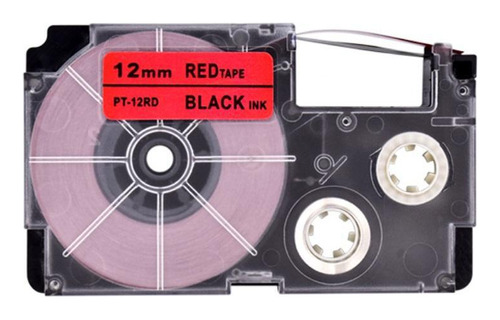 Fita Aplicável Casio Xr-12rd Vermelha 12mm