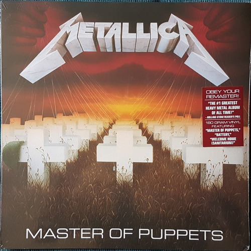 Metallica Master Of Puppets Vinilo Nuevo Sellado