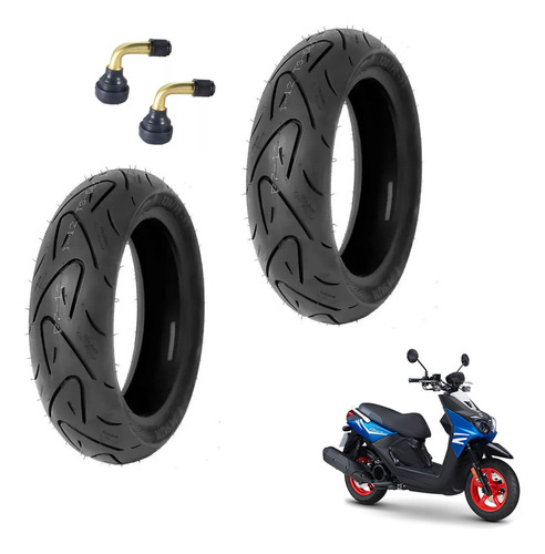 Par De Llantas Para Bws 125 Fi 120/70-12 + 130/70-12 Timsun