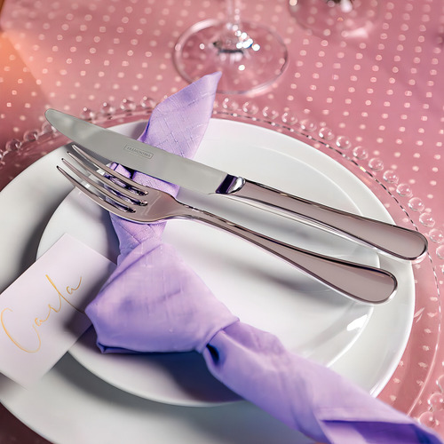 Conjunto De Prato Raso E Sobremesa Porcelana 24pç Tramontina