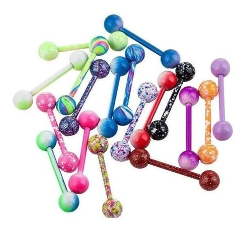 Imagen 1 de 5 de Piercing Para Lengua - Colores