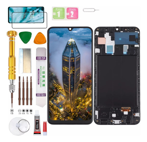Pantalla Para Samsung A30 A50 SM-A305G A505G A305F Galaxy A505F Con Macro (Incell Sin Huella Dactilar)