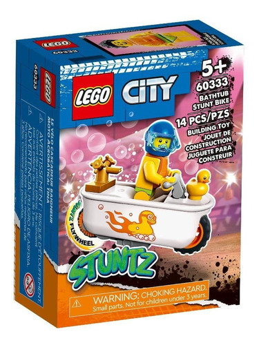 Lego Stuntz Cidade 60333 Banheira Moto De Acrobacias Patinho