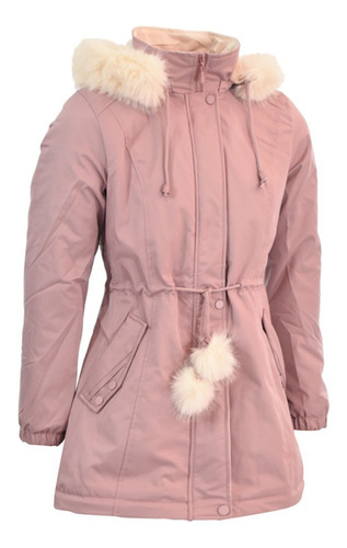 Imagen 5 de 9 de Campera Parka Importada Mujer Invierno Con Piel Yd 6365