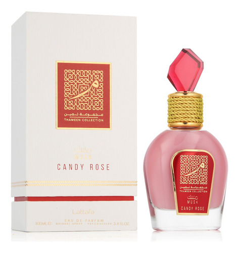 Perfume Lattafa Thameen Musk Candy Rose Edp 100ml Unisex.