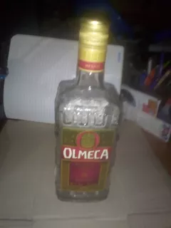 Botella Vacía De Tequila Reposado Olmeca