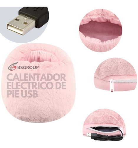 Calentador Usb De Pie Doble Acolchado Portátil