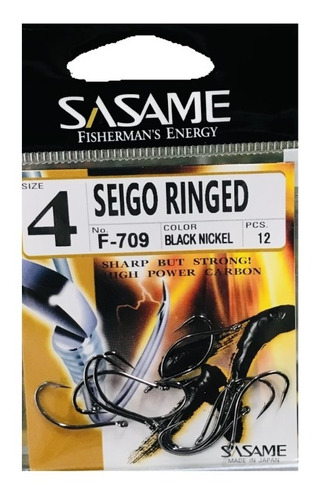 Anzuelos Sasame Seigo Ringed F-709 N° 4 Made In Japan