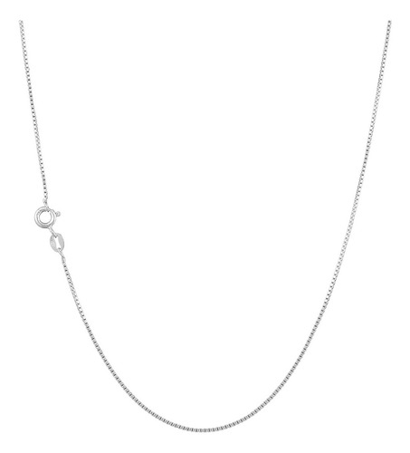 Colar Cordão Feminino Italiana 60cm Fininha Luxo Prata 925 Cor Prateado