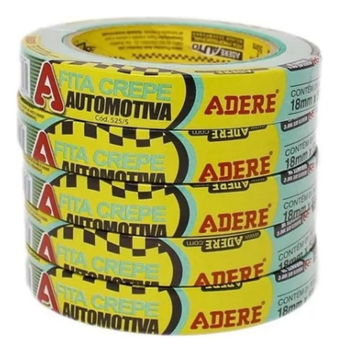 Fita Crepe Verde Automotiva 18mmx50m Adere Cx 32 Unidades