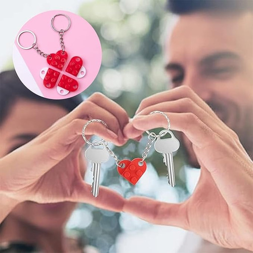 Corazon Lego En Llavero Para Novios Parejas De Union