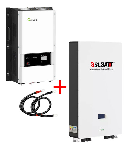 Respaldo Eléctrico Growatt 6kw Batería Litio Bslbatt 10kwh