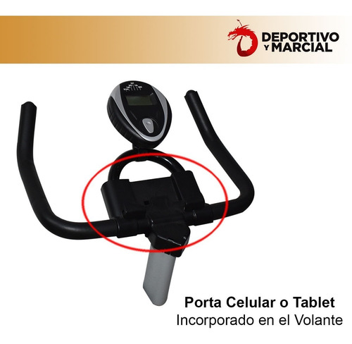 Imagen 6 de 9 de Bicicleta De Spinning Fija Rueda Segura H/ 120 Kg Semi Prof