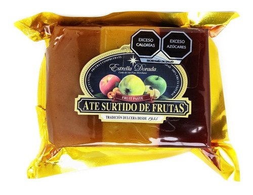 Dulce de ate de 3 sabores membrillo-guayaba-tejocote Dula Tradicional sin TACC en bolsa 450g
