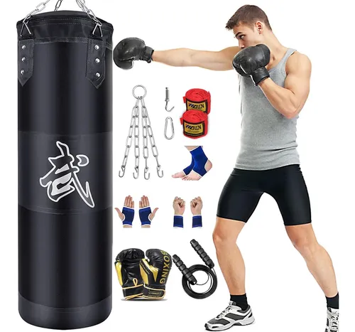 Saco de box con guantes sale