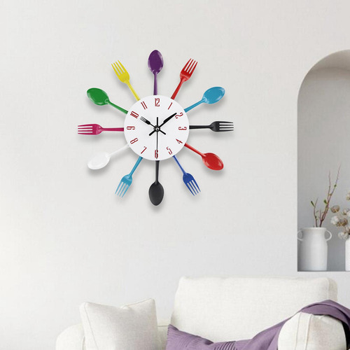 Reloj De Pared Moderno Reloj De Metal Multicolor