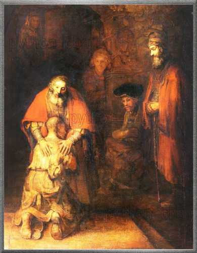 Cuadro El Regreso Del Hijo Pródigo De Rembrandt - 1669