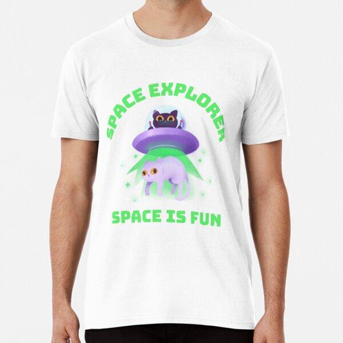 Remera Cat Space Explorer Space Es Una Divertida Camisa Espa