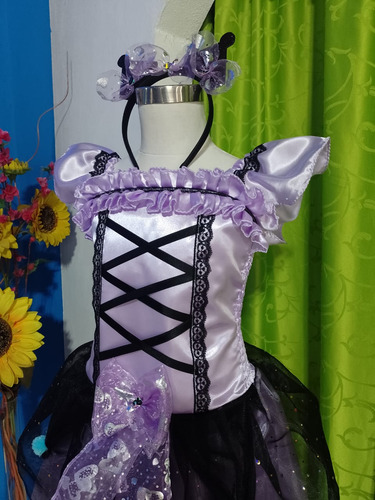 Disfraz Cosplay Halloween Vestido Kuromi 5 Talle: 12 Lila 12