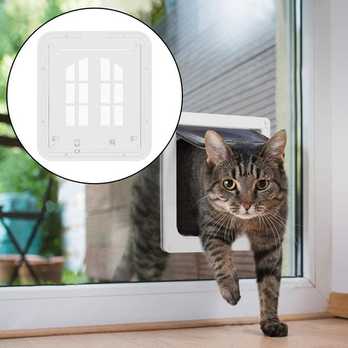 Puerta Mosquitera Para Gatos Con Solapa De Apertura,