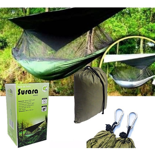 Rede Selva Para Camping Solteiro Surara Rs0003 C/mosquiteiro