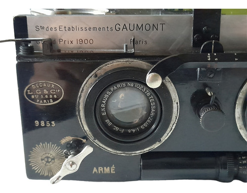 Camara Antigua Estereo Gaumont Spido Metalica Plateado (Usado)
