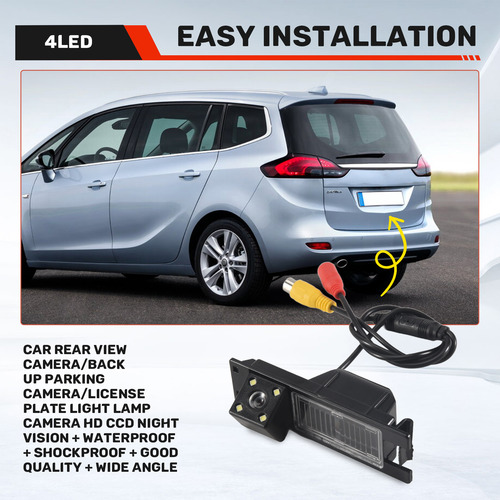 Cámara Trasera Hd 4led Para Coche, Cámara Trasera, Cámara Tr