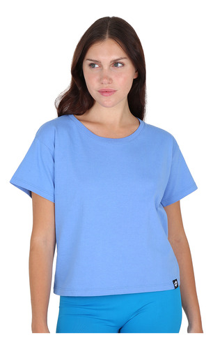 Remera Lotto Smart Classic Mujer En Azul | Dexter