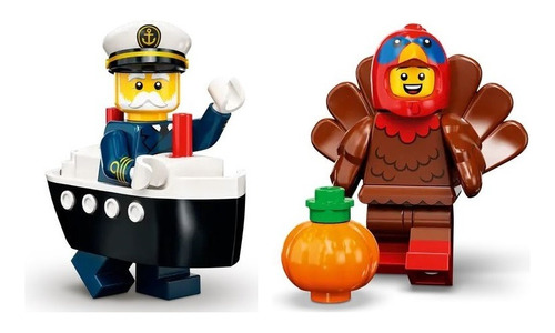 Lego Minifiguras 71034 Serie 23 Capitán Y Disfraz De Pavo
