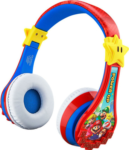Audifonos Ekids Inalambrico Bluetooth + Niño Super Mario Bro