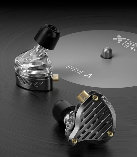 Auriculares intraurales Kz Pr3: controlador magnético plano, sin micrófono, color: negro