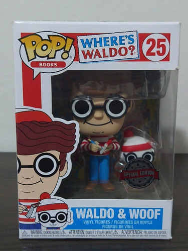 Funko Pop Waldo & Woof 25 Where's Waldo? Onde Está O Wally