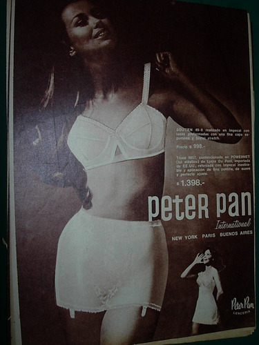 Publicidad Clipping Lenceria Sexy Peter Pan International