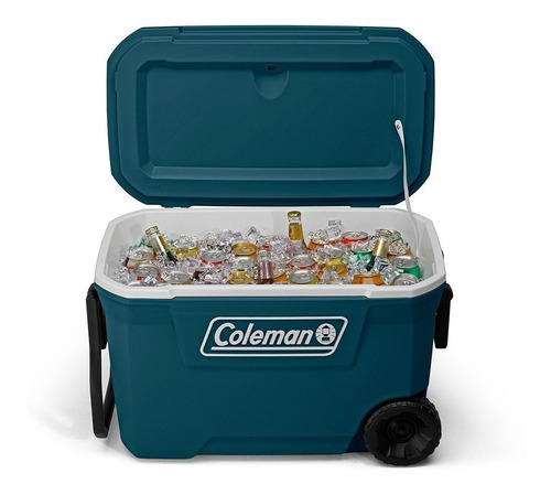 Conservadora Coleman Chest 62qt Con Ruedas Azul 59 Litros