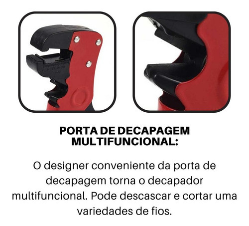 Alicate Para Decapar E Cortar Fios Eletrecista Profissional
