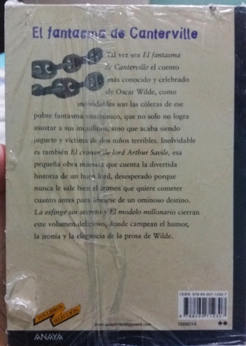 Imagen 2 de 2 de Libro El Fantasma De Canterville - Oscar Wilde