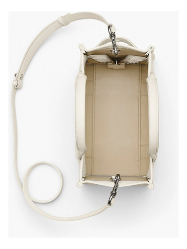The Leather Mini Tote Bag (small) Marc Jacobs - Nueva Blanco Lisa Níquel Blanco
