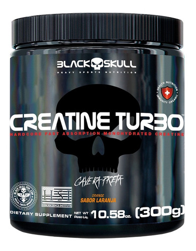 Creatine Turbo 300g - Black Skull / Todos Os Sabores