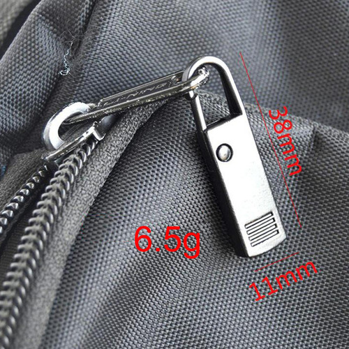 3 Reemplazo De Etiquetas De Cremallera Zip Fixer Black