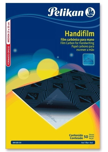 Papel Carbonico Handfilm X 50 Hojas Azul