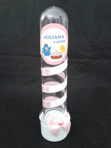 Kit C/10 Tubete Galinha Pintadinha Cantinho Da Inha