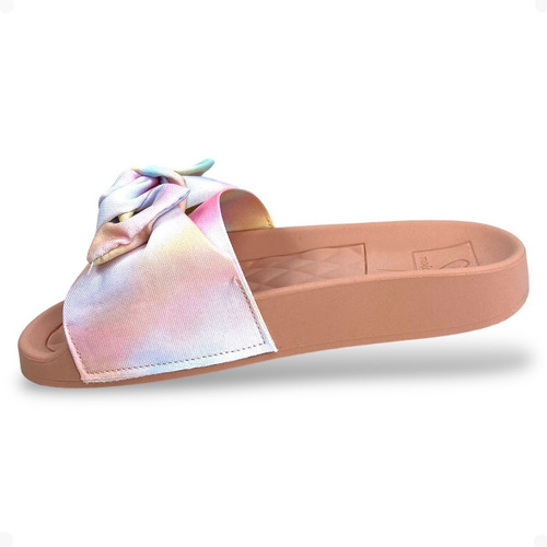 Imagem 3 de 4 de Chinelo Com Laço Slide Infantil Molekinha