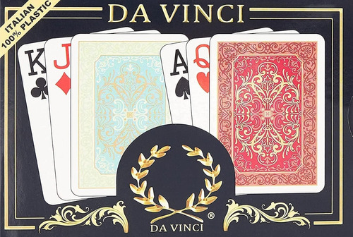 Carta De Poker Da Vinci Naipes Con Estuche