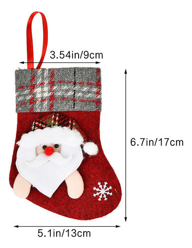 Calcetines Decorativos Navideños, Bolsas De Regalo, Calcetin