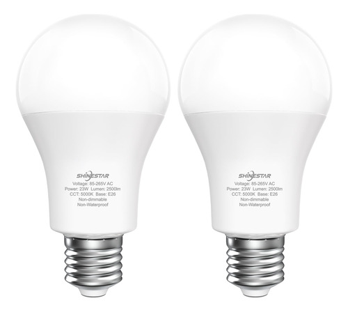 Shinestar Bombilla Led De 150 W, Luz Diurna 5000 K, 2500 Lum