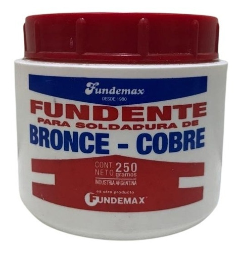 Fundente Para Soldadura Varilla Bronce-cobre 250gr Fundemax