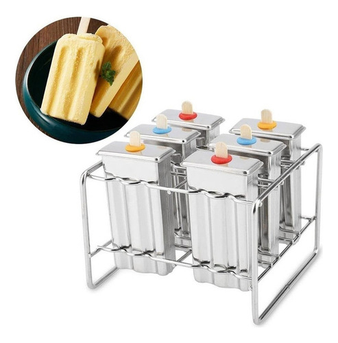 Estante De Paletas De Acero Inoxidable Helado Helado