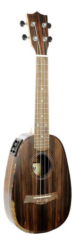 Ukulele Moani Mauna Pineapple Concerto 23' Ebony Com Bag